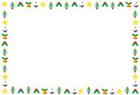 Christmas card template (tree and decoration)