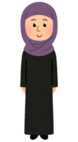 ヒジャブを付けたムスリムの女性