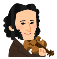 Paganini's caricature illustration (musician)