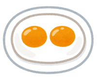 Twin fried egg