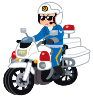 Police motorcycle member (sunglasses)