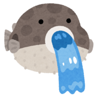 Fugu that spits water