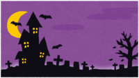 Halloween background material (purple)