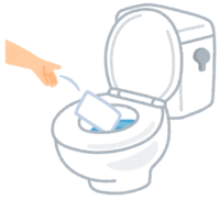 Toilet cleaner (flow)