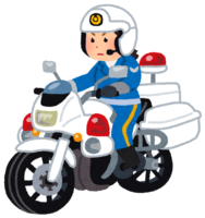 Police motorcycle member (female)