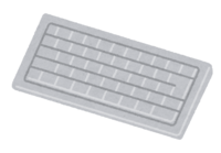 白いキーボード(コンピュータ)