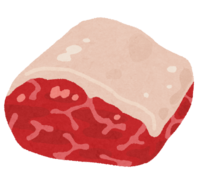 塊肉(脂身あり)