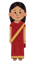 Woman wearing a sari (folk costume)