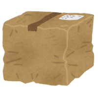 Tattered cardboard box