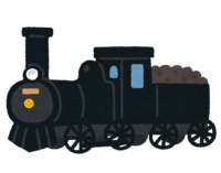 蒸気機関車-汽車(煙なし)