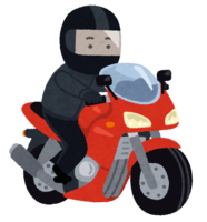 A person riding a motorcycle with a cowl