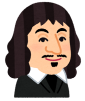 Descartes caricature