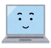 Laptop characters with various facial expressions