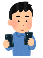 スマホの二台持ち(男性)