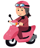 Scooter rider (female)