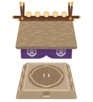 Sumo ring (suspended roof)
