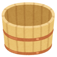 木の風呂桶