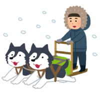 Dog sledding