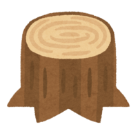 Stump (from side and top)