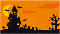 Halloween background material (orange)