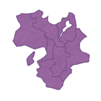 近畿地方地图(地方区分)