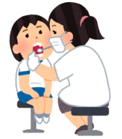 Dental examination (school health examination-girl)