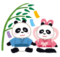 Tanabata (Panda Orihime and Hikoboshi)