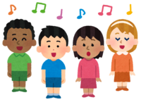 Children's chorus (various races)