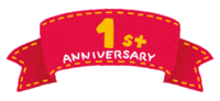 Anniversary ribbon banner (1-100th anniversary)