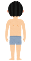 Male full-body back illustration (human body)