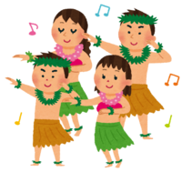Hula dance (family hula dance)