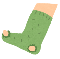 Socks with holes