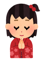 Gassho (Kimono girl)