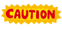 (CAUTION) characters