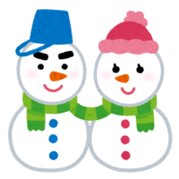 Snowman character (couple)
