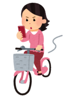Bicycle smartphone (female)