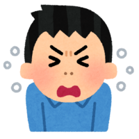 Sneezing person (male)