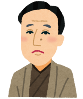 Caricature of Yukichi Fukuzawa