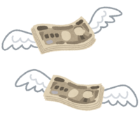 Flying money (yen)