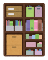 Organized shelves