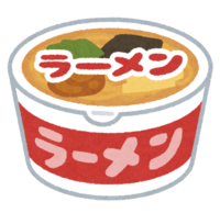 Cup ramen (opening and closing)