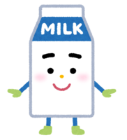 牛乳のキャラクター(パック)