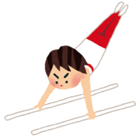 Gymnastics competition (parallel bars)