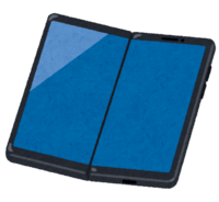 Horizontal folding smartphone