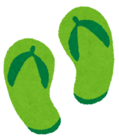 Beach sandals (green)