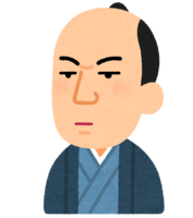 Caricature of Hisamitsu Shimazu