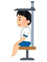 Sitting height measurement (school health check)