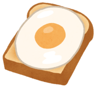 Fried egg toast