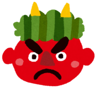 Angry red demon (Setsubun)