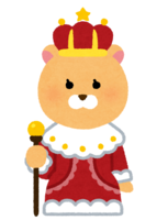 女王様のライオンのキャラクター